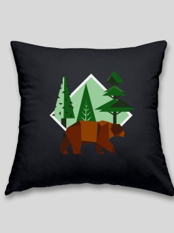 Brown bear cushion