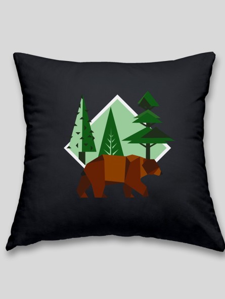 Brown bear cushion