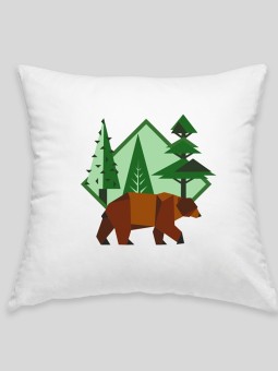 Brown bear cushion