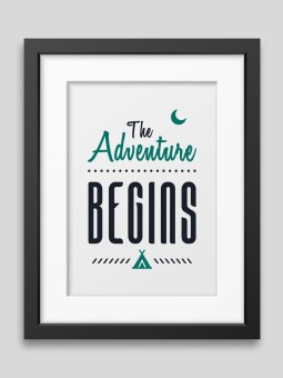The adventure begins Framed poster