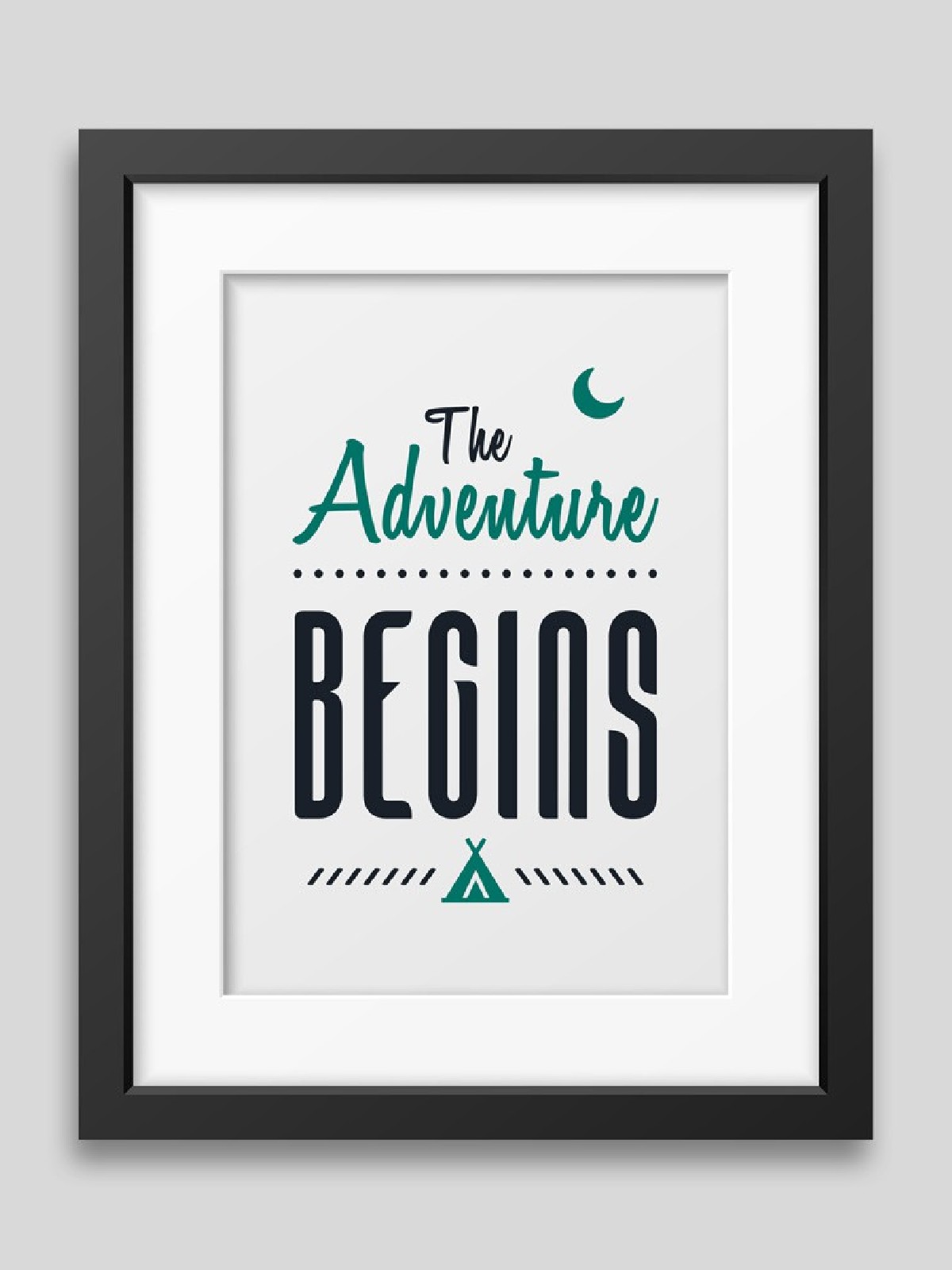 The adventure begins Framed poster