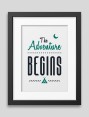 The adventure begins Framed poster